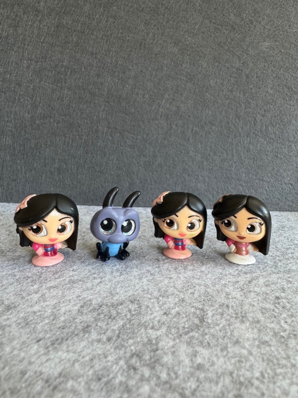 Disney Doorables Mulan, Gold Mulan and Cri Kee